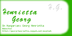 henrietta georg business card